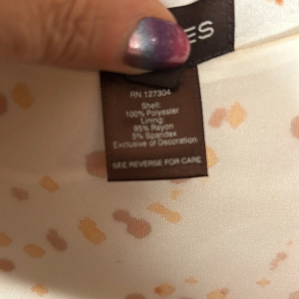 Multiples brand peach and white blouse. New with tags - Picture 11 of 15